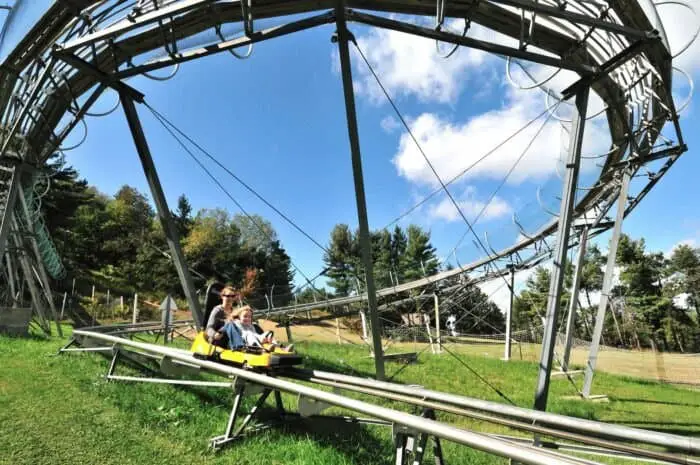 Wisp Resort Mountain Coaster in summer