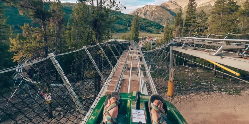 View from the Rocky Mountain Coaster at the Copper Mountain Resort. 