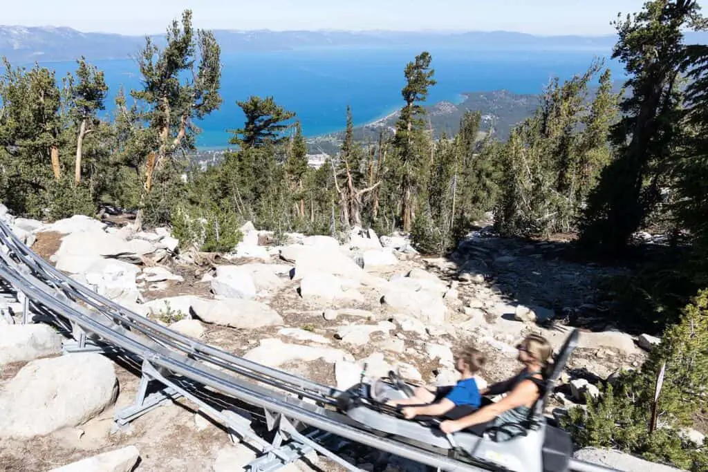 Ridge Rider Mountain Coaster at the Heavenly Mountain Resort in Lake Tahoe