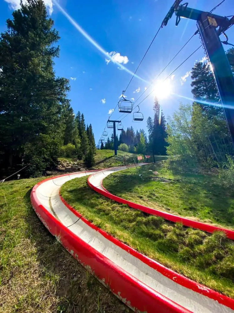 Winter Park Alpine Slide in Summer