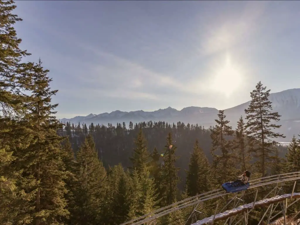 Railrider Mountain Coaster, Golden BC