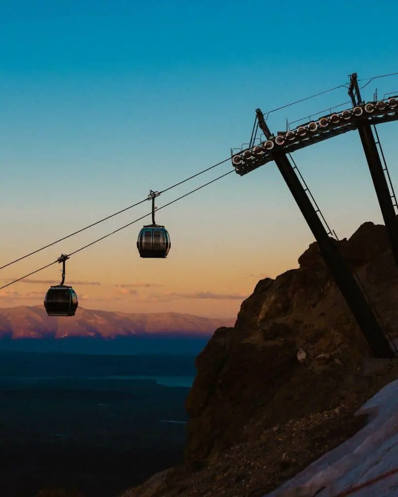 Panorama Gondola Mammoth Mountain Resort California in summer